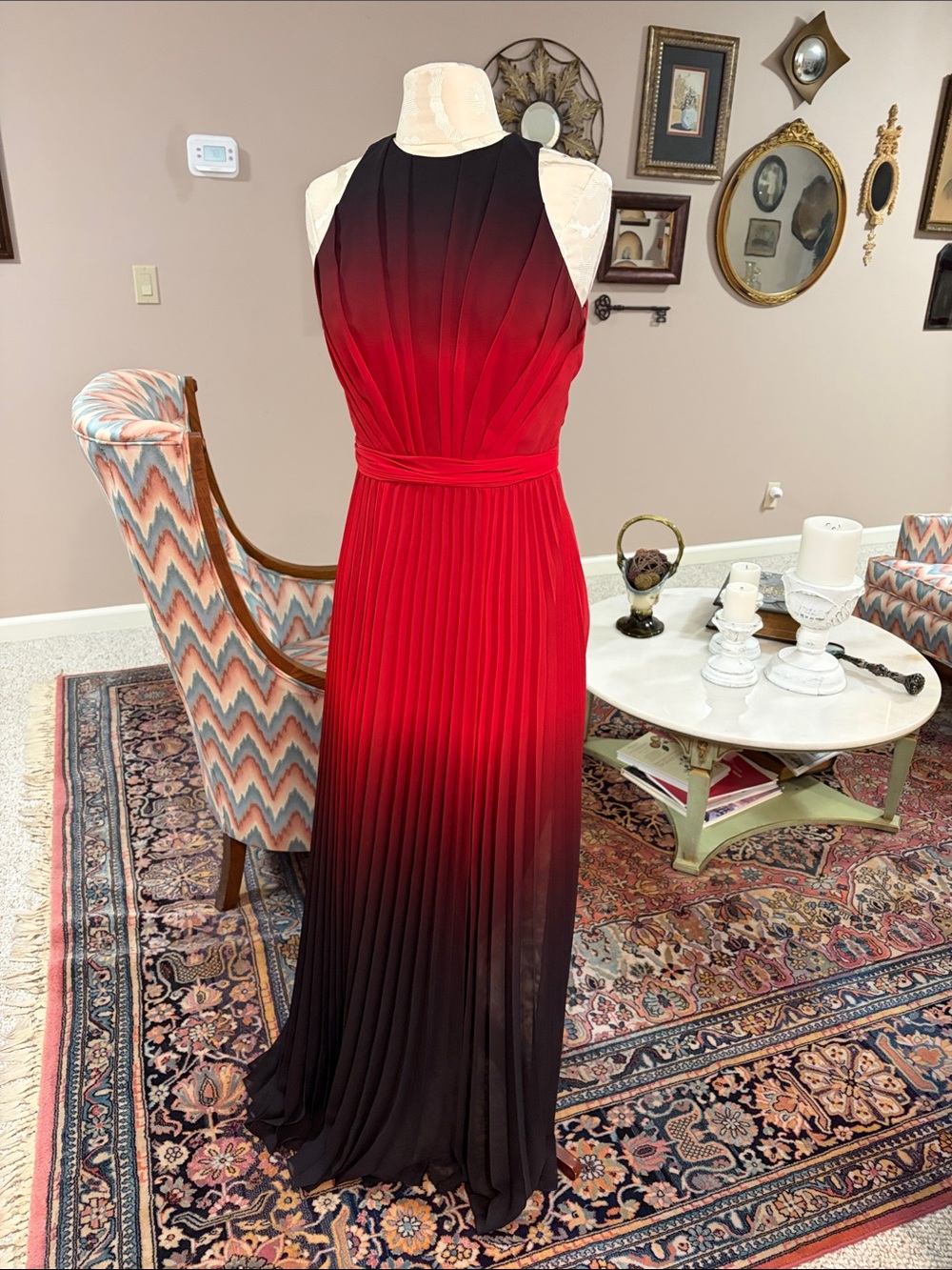 Never-Worn Reiss Maxi Dress in Burgundy Perfect for Fall Wedding size 6